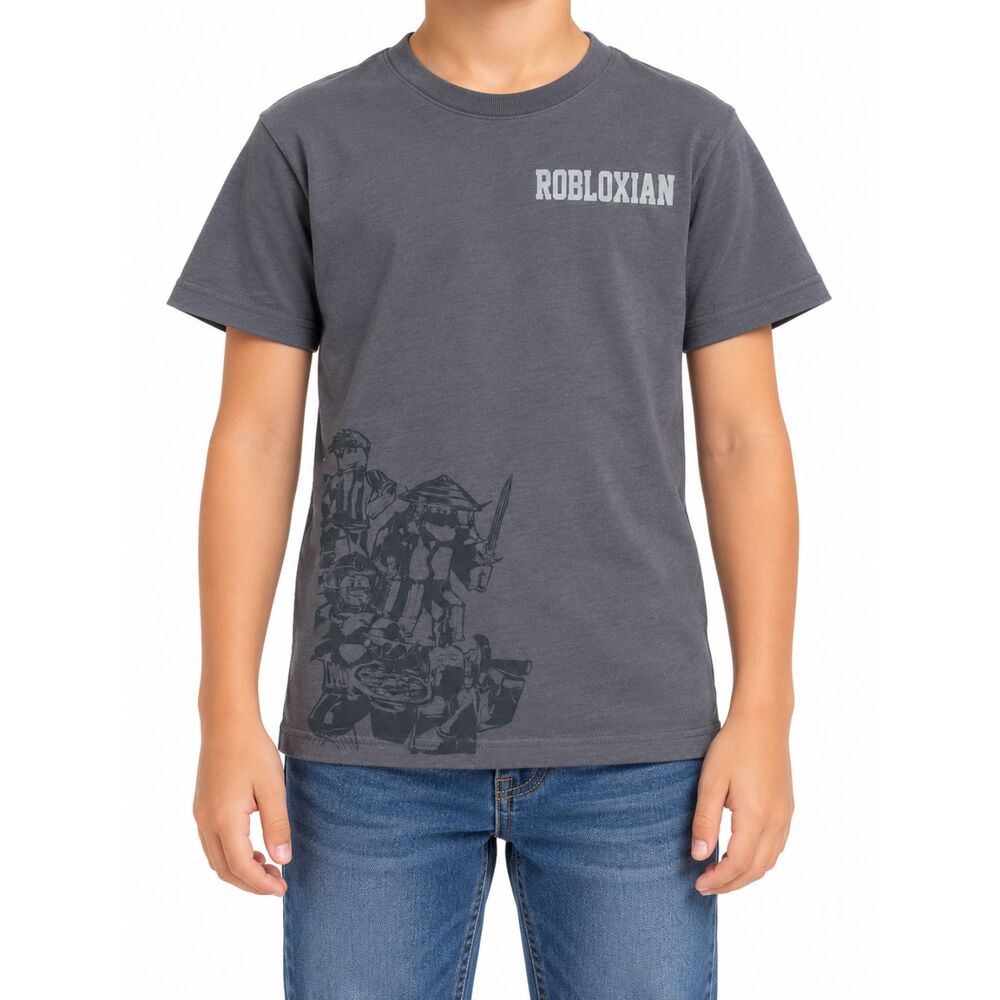 🔥 5 for $30 🔥 Roblox Boys’ Gray Robloxian Character Graphic T-Shirt | M 8